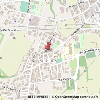 Mappa Via Don Mario Ciceri, 12, 20884 Sulbiate, Monza e Brianza (Lombardia)