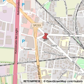 Mappa Via F.Filzi, 17, 21047 Saronno, Varese (Lombardia)