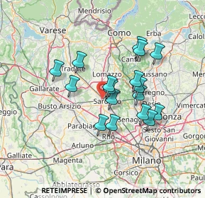 Mappa Via Fabio Filzi, 21047 Saronno VA, Italia (11.40941)