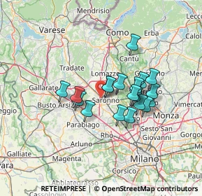 Mappa Via Fabio Filzi, 21047 Saronno VA, Italia (10.269)