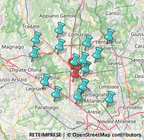 Mappa Via Fabio Filzi, 21047 Saronno VA, Italia (6.02875)