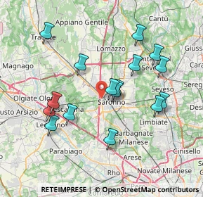 Mappa Via Fabio Filzi, 21047 Saronno VA, Italia (7.16188)