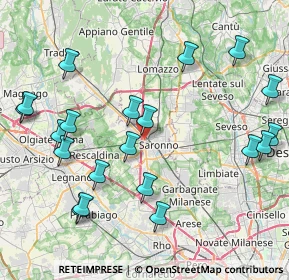 Mappa Via Fabio Filzi, 21047 Saronno VA, Italia (9.498)