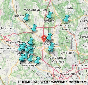 Mappa Via Fabio Filzi, 21047 Saronno VA, Italia (7.334)