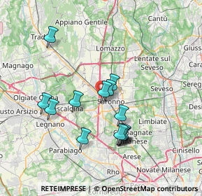 Mappa Via Fabio Filzi, 21047 Saronno VA, Italia (6.44571)