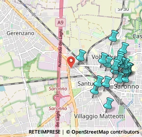 Mappa Via Fabio Filzi, 21047 Saronno VA, Italia (1.1985)