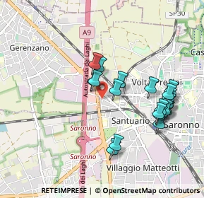 Mappa Via Fabio Filzi, 21047 Saronno VA, Italia (0.911)