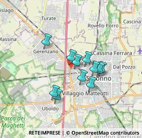 Mappa Via Fabio Filzi, 21047 Saronno VA, Italia (1.27182)