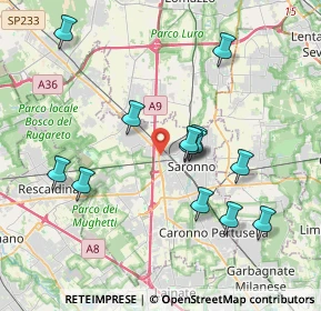 Mappa Via Fabio Filzi, 21047 Saronno VA, Italia (3.70692)