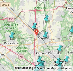 Mappa Via Fabio Filzi, 21047 Saronno VA, Italia (6.895)