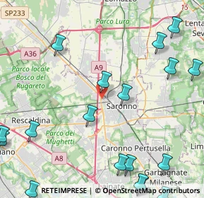 Mappa Via Fabio Filzi, 21047 Saronno VA, Italia (6.554)
