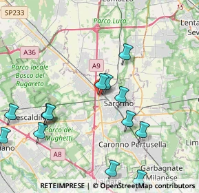 Mappa Via Fabio Filzi, 21047 Saronno VA, Italia (4.62286)