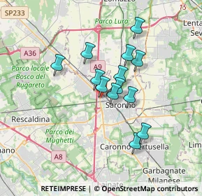 Mappa Via Fabio Filzi, 21047 Saronno VA, Italia (2.62923)