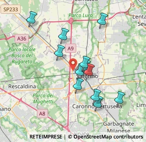 Mappa Via Fabio Filzi, 21047 Saronno VA, Italia (3.27)