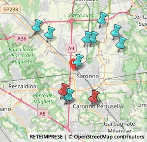 Mappa Via Fabio Filzi, 21047 Saronno VA, Italia (3.85154)