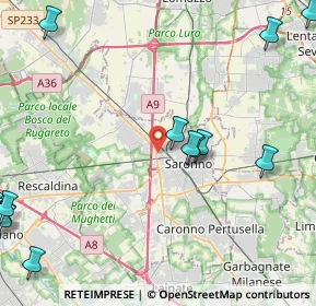Mappa Via Fabio Filzi, 21047 Saronno VA, Italia (6.64875)