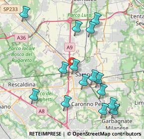Mappa Via Fabio Filzi, 21047 Saronno VA, Italia (4.26267)