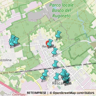 Mappa Via A. Da Giussano, 20027 Rescaldina MI, Italia (1.406)