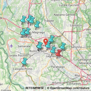 Mappa Via Giuseppe Mazzini, 21058 Olgiate Olona VA, Italia (6.82286)