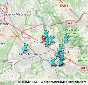 Mappa Via Cavour, 21057 Olgiate Olona VA, Italia (3.28636)