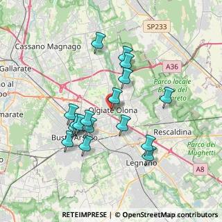 Mappa Via Giuseppe Mazzini, 21058 Olgiate Olona VA, Italia (3.34529)