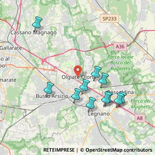 Mappa Via Giuseppe Mazzini, 21058 Olgiate Olona VA, Italia (4.05)