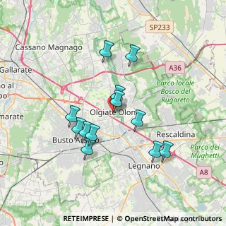 Mappa Via Cavour, 21057 Olgiate Olona VA, Italia (3.16167)