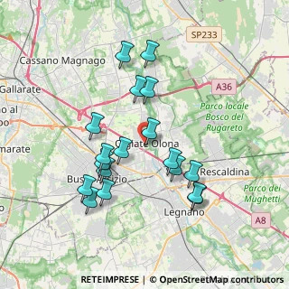 Mappa Via Giuseppe Mazzini, 21058 Olgiate Olona VA, Italia (3.48611)