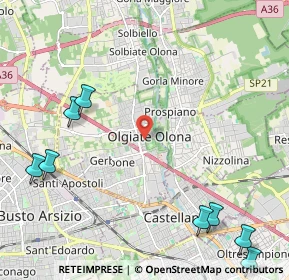 Mappa Via Cavour, 21057 Olgiate Olona VA, Italia (3.59333)