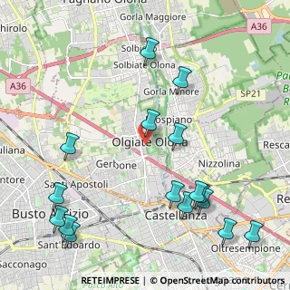Mappa Via Giuseppe Mazzini, 21058 Olgiate Olona VA, Italia (2.64313)
