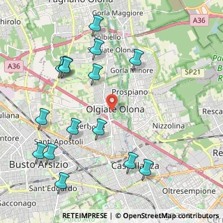 Mappa Via Cavour, 21057 Olgiate Olona VA, Italia (2.464)