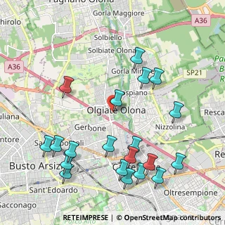 Mappa Via Cavour, 21057 Olgiate Olona VA, Italia (2.401)