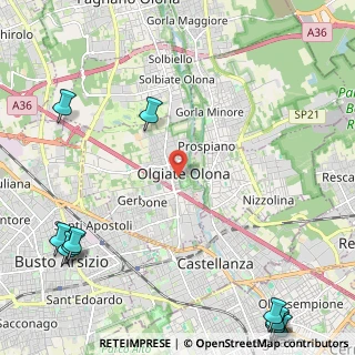 Mappa Via Giuseppe Mazzini, 21058 Olgiate Olona VA, Italia (3.72091)