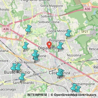 Mappa Via Giuseppe Mazzini, 21058 Olgiate Olona VA, Italia (2.78385)