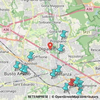 Mappa Via Giuseppe Mazzini, 21058 Olgiate Olona VA, Italia (3.12214)