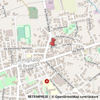 Mappa Via Vegri Vecchia, 8, 35010 Carmignano di Brenta, Padova (Veneto)