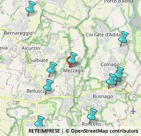 Mappa 20883 Mezzago MB, Italia (2.69)