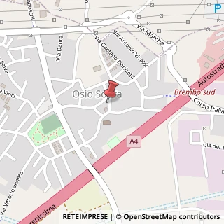 Mappa Via Antonio Locatelli, 6, 24040 Osio Sopra, Bergamo (Lombardia)