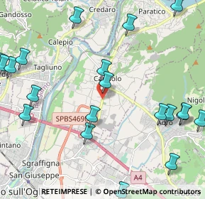 Mappa Via Palazzolo, 25031 Capriolo BS, Italia (2.8515)