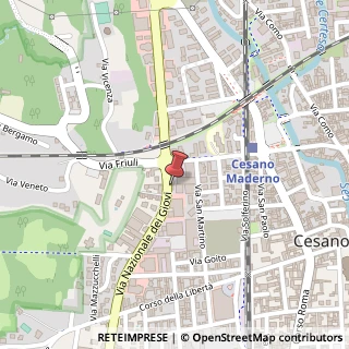 Mappa Via Nazionale dei Giovi, 41/A, 20811 Cesano Maderno, Monza e Brianza (Lombardia)