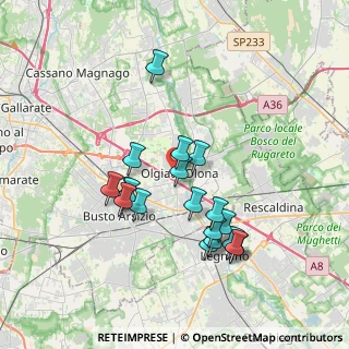 Mappa Via N. Sauro, 21057 Olgiate Olona VA, Italia (3.32)