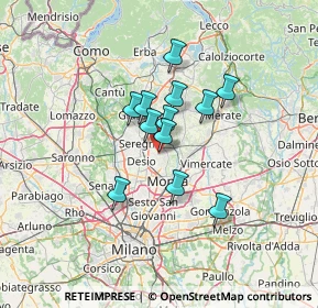 Mappa Via V. Bottego, 20831 Lissone MB, Italia (9.2725)