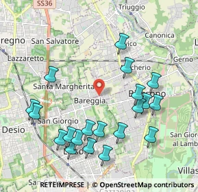 Mappa Via V. Bottego, 20831 Lissone MB, Italia (2.1905)