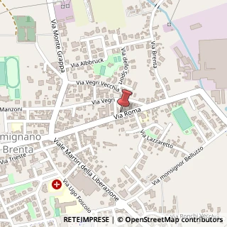 Mappa Via Roma, 39, 35010 Carmignano di Brenta, Padova (Veneto)