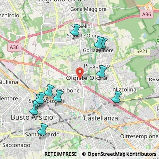 Mappa Via Alfredo Oriani, 21057 Olgiate Olona VA, Italia (2.35273)