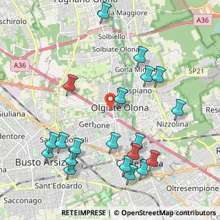 Mappa Via Alfredo Oriani, 21057 Olgiate Olona VA, Italia (2.4165)