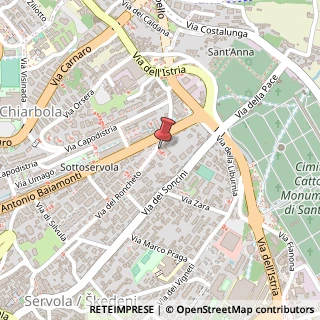 Mappa Via del Roncheto, 28, 34146 Trieste, Trieste (Friuli-Venezia Giulia)