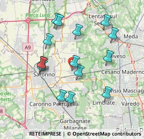 Mappa Via Brera, 20816 Ceriano Laghetto MB, Italia (3.68)