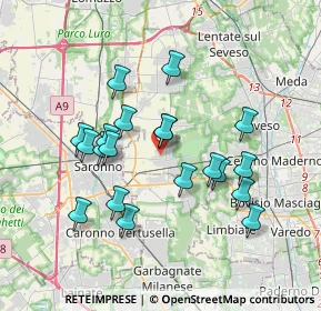 Mappa Via Brera, 20816 Ceriano Laghetto MB, Italia (3.325)