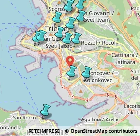 Mappa Via Antonio Baiamonti, 34146 Trieste TS, Italia (2.144)